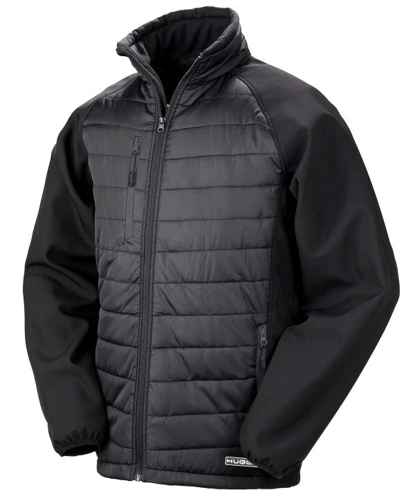 Women's Layered Outfit 237RX Black compass padded softshell jacket