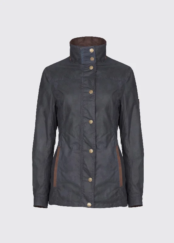 Chic Clothing For Women Mountrath Waxed Jacket - Navy